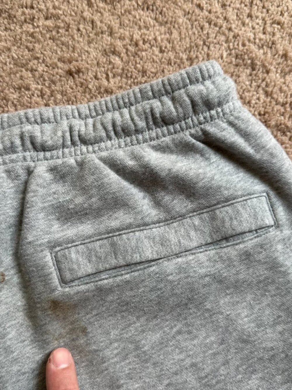Nike Sweatpants Mens Medium (32x30) Straight Leg Grey Pockets Mid Rise - Picture 6 of 14